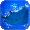 Aquarium manta simulation game icon