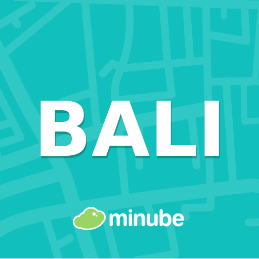 Bali Travel Guide in English with map icon