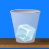 Happy icy jump from cup to cup icon