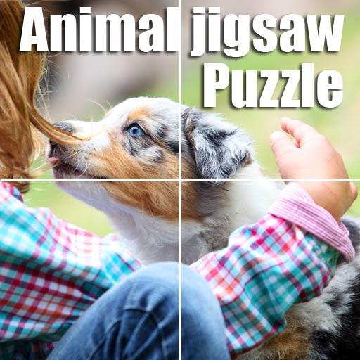 Animal jigsaw puzzle: free puzzle app for android icon