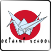 School origami icon