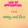 Law of Attraction money and love icon