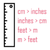 Distance unit conversion table icon