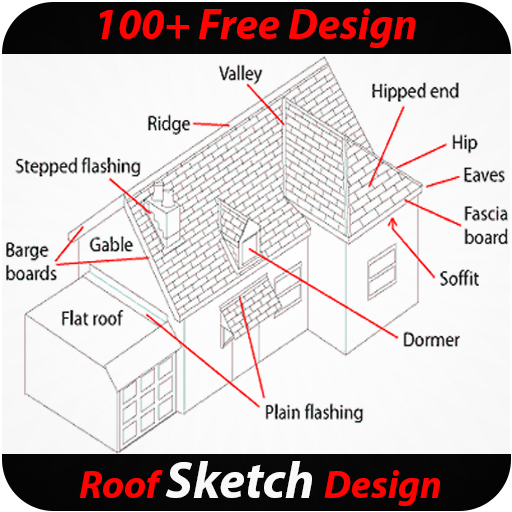 Roof Sketch Design icon