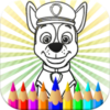 Paw Pups Coloring Pages Cartoons Kids: Patrol Dogs icon