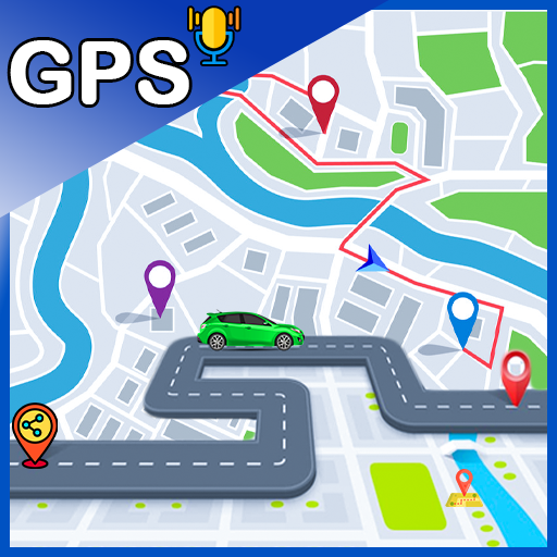 GPS NavigationVoice Search & Route finder icon