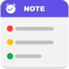 Notepad notes with reminder (Play notes loudly) icon