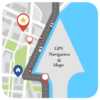 Navigation, GPS Route finder icon