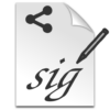 Signature Share icon