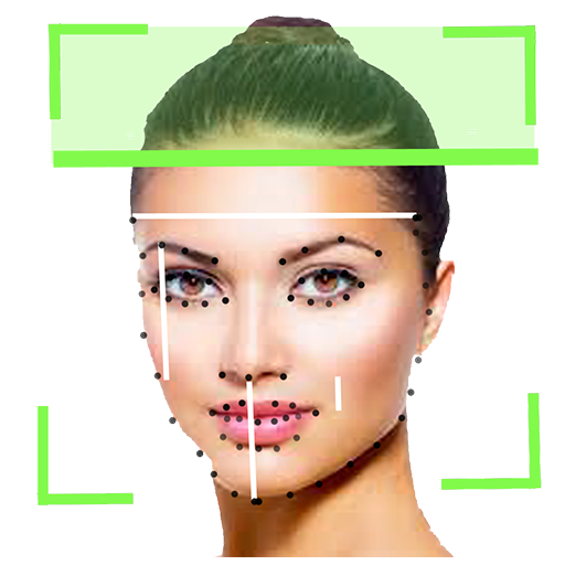 Face reader scanner analyser icon