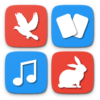 Flashcards for Kids. Animal sounds and puzzles icon