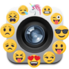 Camara emoji editor stickers icon