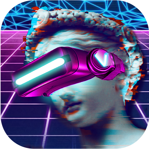 Aesthetic Photo Editor Vaporwave Pic Stickers icon