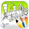 train coloring icon