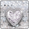 Silver Crystal Diamond Heart Theme icon