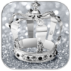 Diamond Crown Silver Glitter Theme icon