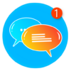 free chat & hd voice call with sticker Chat Pro icon