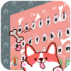 Pink bones puppy keyboard icon