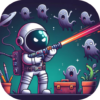 Space shooter mobile game icon