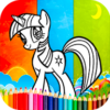 Coloring my little pony Games icon