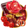 3D Gilt Red Rose Theme icon