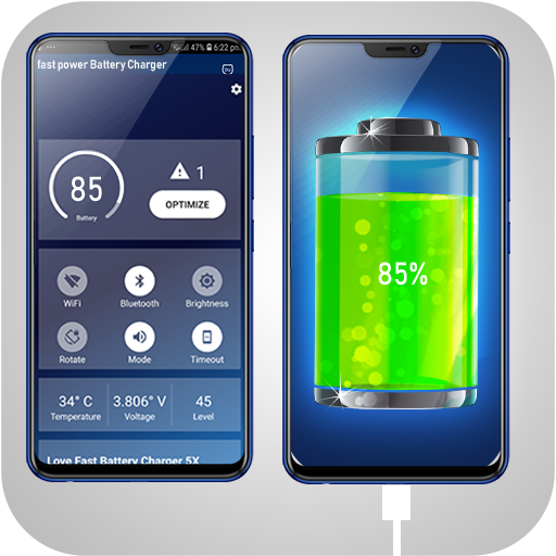 Fast Power Battery charger Fast Charging Battery icon