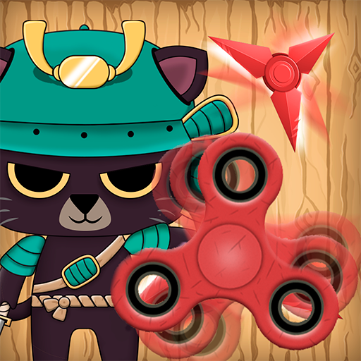 Samurai Cat Spinner Crazy Ninja icon