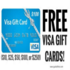 get 10 $1000 visa giftcards; do survey, share, win icon