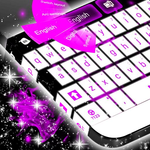 Purple Flame GO Keyboard icon