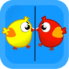 Chicken fight two player game icon