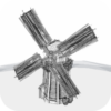 Windmill on the hill 3D icon