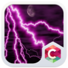 Purple Lightning C Launcher icon