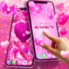 Lovely pink live wallpaper icon