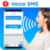 Voice Msg ,write sms by Voice icon