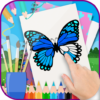 Beautiful Butterfly Coloring Book Free icon