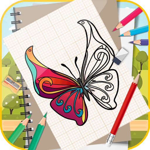 Learn To Draw Colorful Butterfly Step by Step icon