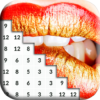 Love Coloring Book: Kiss Lips Pixel Art icon