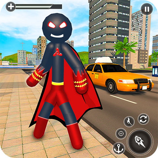 Stickman Mafia Rope Hero Superhero Gangster Game icon