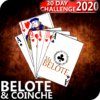 Free French Belote & Coinche 30 days Challenge icon