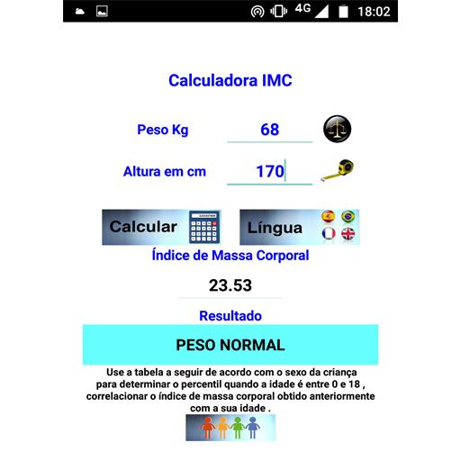 IMC (CORPOTAL MASS INDEX) icon