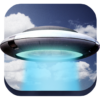 UFO in photo icon