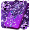 Purple diamond lock screen icon