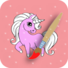 Coloring Book From Unicorn icon