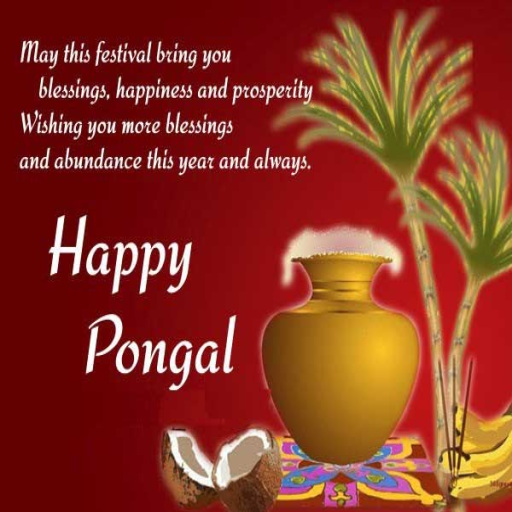 Happy Pongal: Greeting, Photo Frames, GIF, Quotes icon