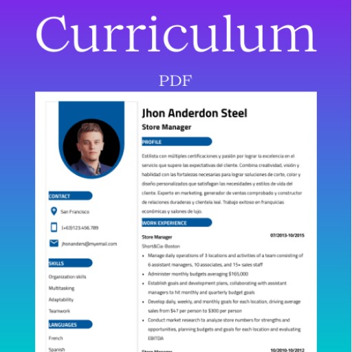 Resume BuilderCV PDF 2022 icon