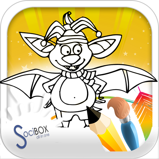 For Kids Coloring Cute Bat icon