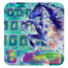 Graffiti running horse keyboard icon