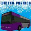 Bus winter parking 3D game icon