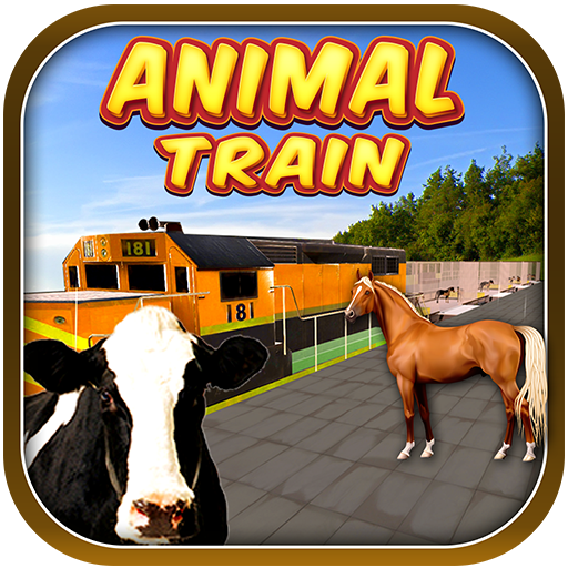 Farm Animal Transport Train 3D icon