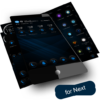 Next Launcher Theme RubberBlue icon